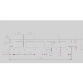 3.6m Black Woodgrain (embossed) Composite Decking