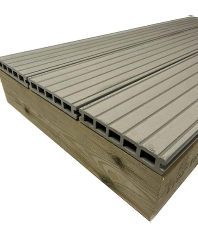 3.6m Ash woodgrain (embossed) Composite Decking