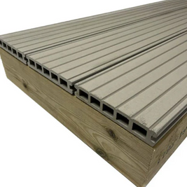 3.6m Ash woodgrain (embossed) Composite Decking