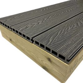 3.6mtr Slate Woodgrain (Embossed) Composite Decking