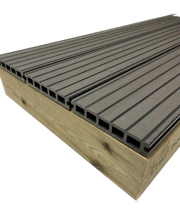 3.6mtr Slate Woodgrain (Embossed) Composite Decking