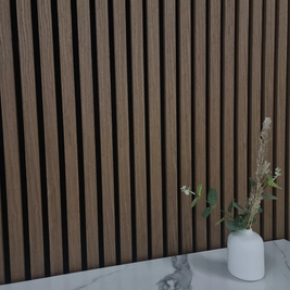 Acoustic Wall Panel Natural Dark Oak Premium Wood Veneer-2.4m