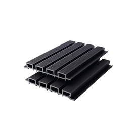 Sample Premium Composite Slatted Wall Cladding Black