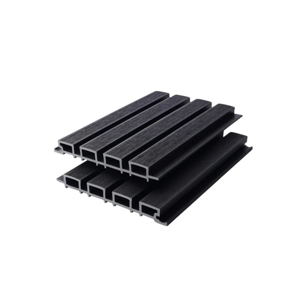 Sample Premium Composite Slatted Wall Cladding Black