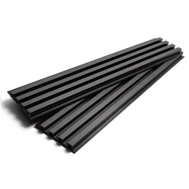2.9m Dark Grey Slatted Cladding