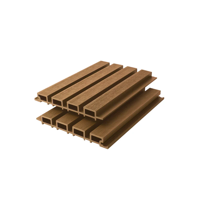 Sample Premium Composite Slatted Wall Cladding Golden Oak