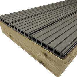3.6m Grey Woodgrain (embossed) Composite Decking