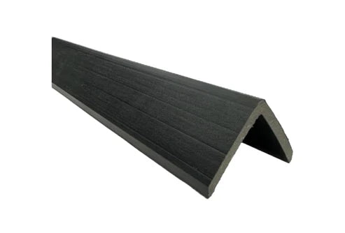 2.5m slatted cladding trim Black
