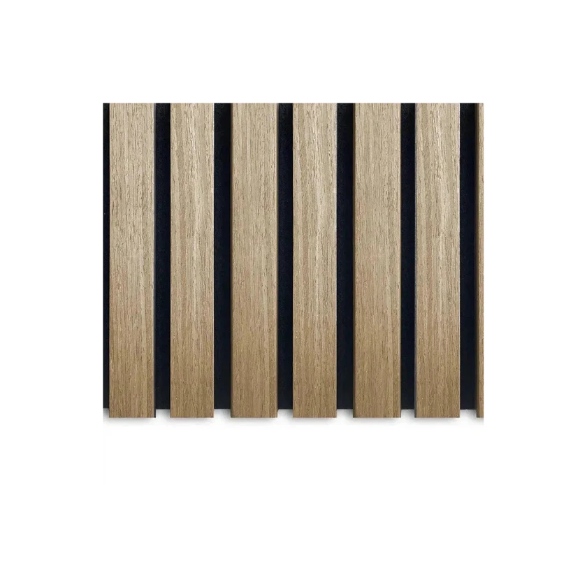 Acoustic Wall Panel Natural Light Oak Premium Wood Veneer-2.4m