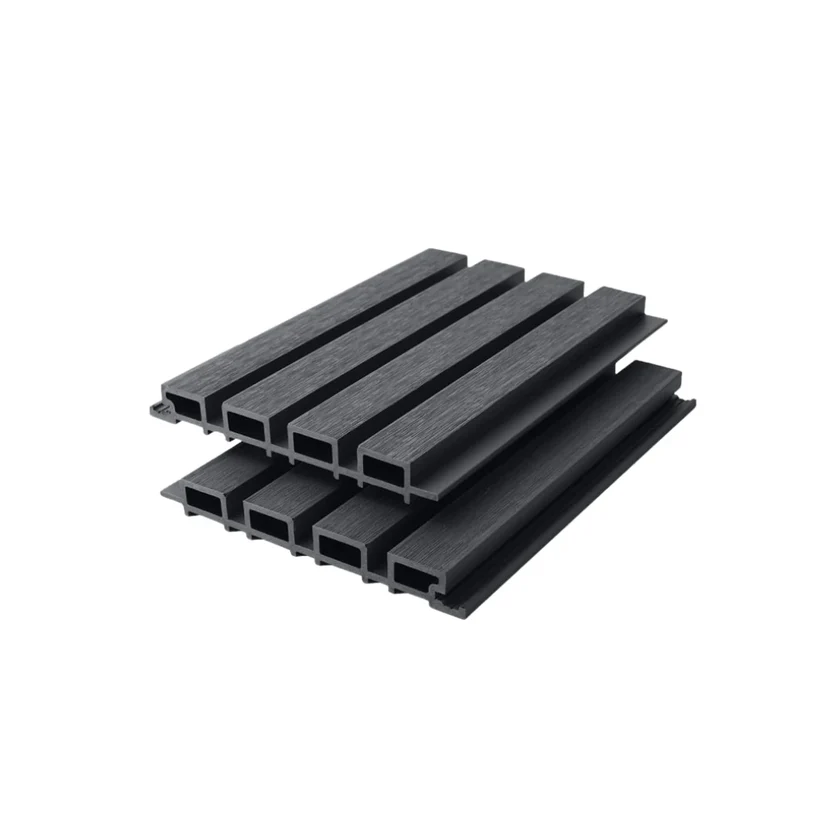 Sample Premium Composite Slatted Wall Cladding Graphite Grey