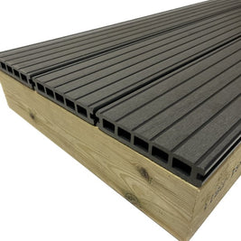 4.8m Grey Woodgrain (embossed) Composite Decking