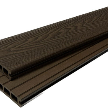 4.8m Chocolate Woodgrain (embossed) Composite Decking