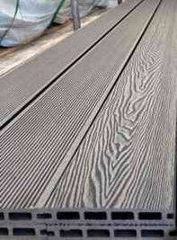 4m Grey Composite Decking