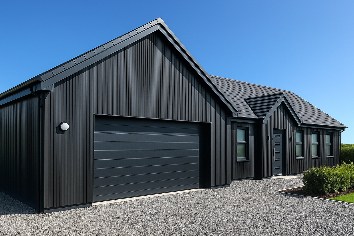 Premium Composite Slatted Cladding Black-3.6m