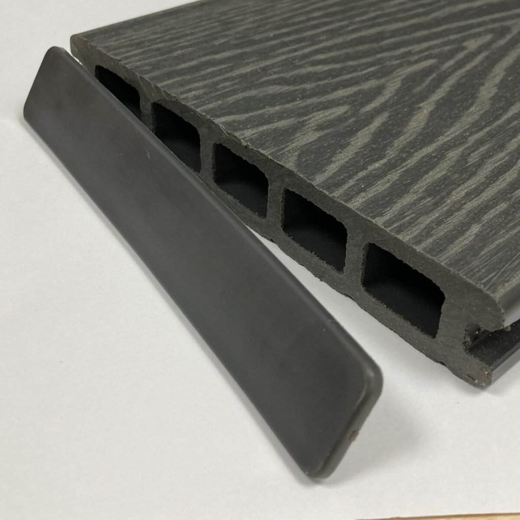 Composite decking end caps