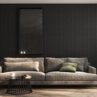 Acoustic Wall Panel Black Oak Premium Wood Veneer-2.4m