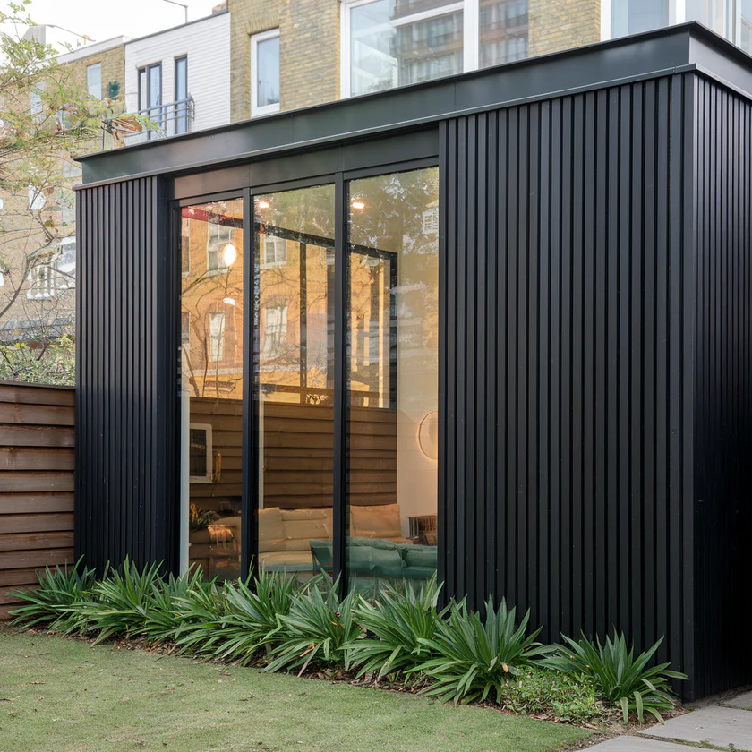Sample Premium Composite Slatted Wall Cladding Graphite Grey