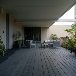3.6m Grey Woodgrain (embossed) Composite Decking