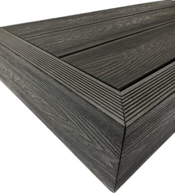 4.8m Black Woodgrain (embossed) Composite Decking
