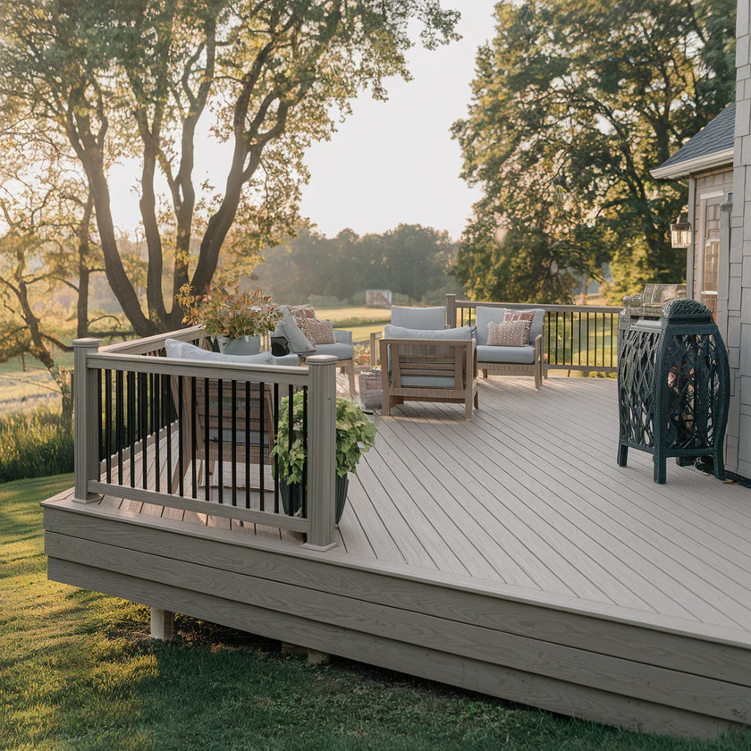 4.8m Ash Woodgrain (embossed) Composite Decking