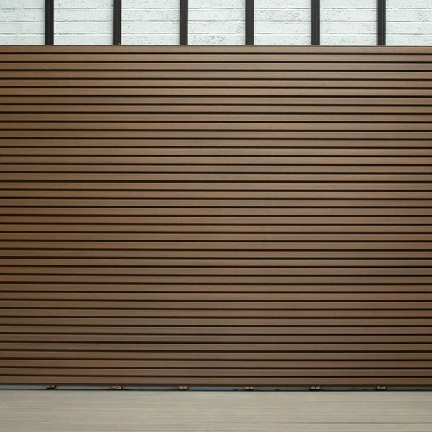 Sample Slatted Teak 3.6m Composite Cladding