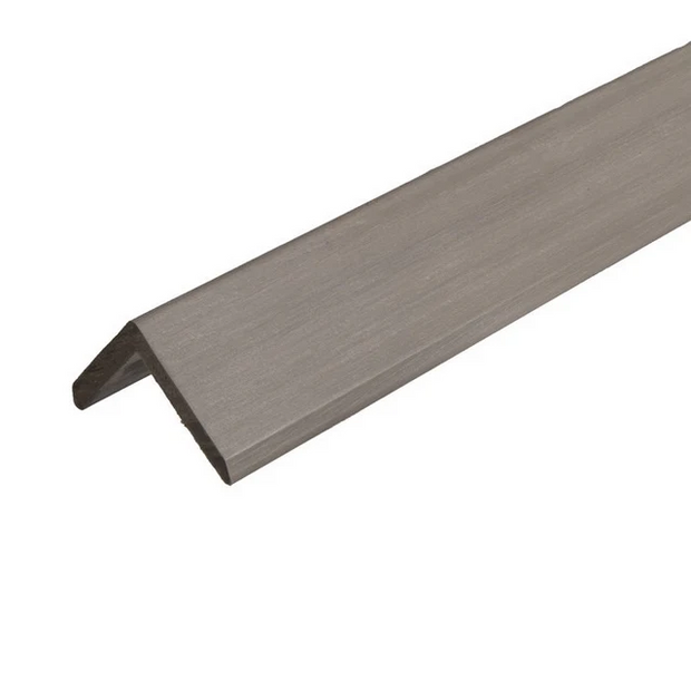 Slatted Composite Cladding Driftwood 2.9m Corner Trim