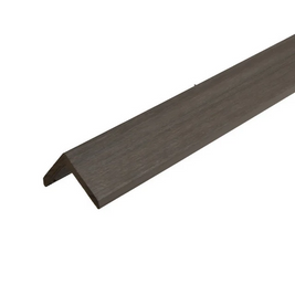 Slatted Composite Cladding Grey 2.9m Corner Trim