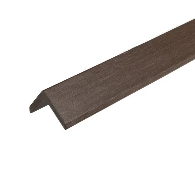 Slatted Composite Cladding Walnut 2.9m Corner Trim