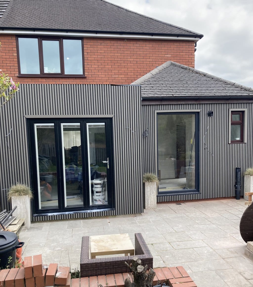 2.9m Light Grey slatted Cladding