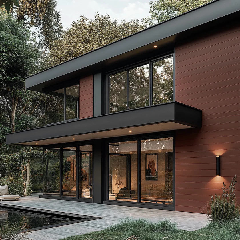 Premium Composite Woodgrain Cladding- 3.6m-Red Brown