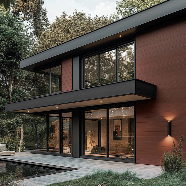 Premium Composite Woodgrain Cladding- 3.6m-Red Brown